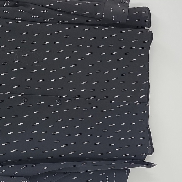 Chelsea & Theodore Black Blouse with White Pattern NWT - Picture 11 of 15